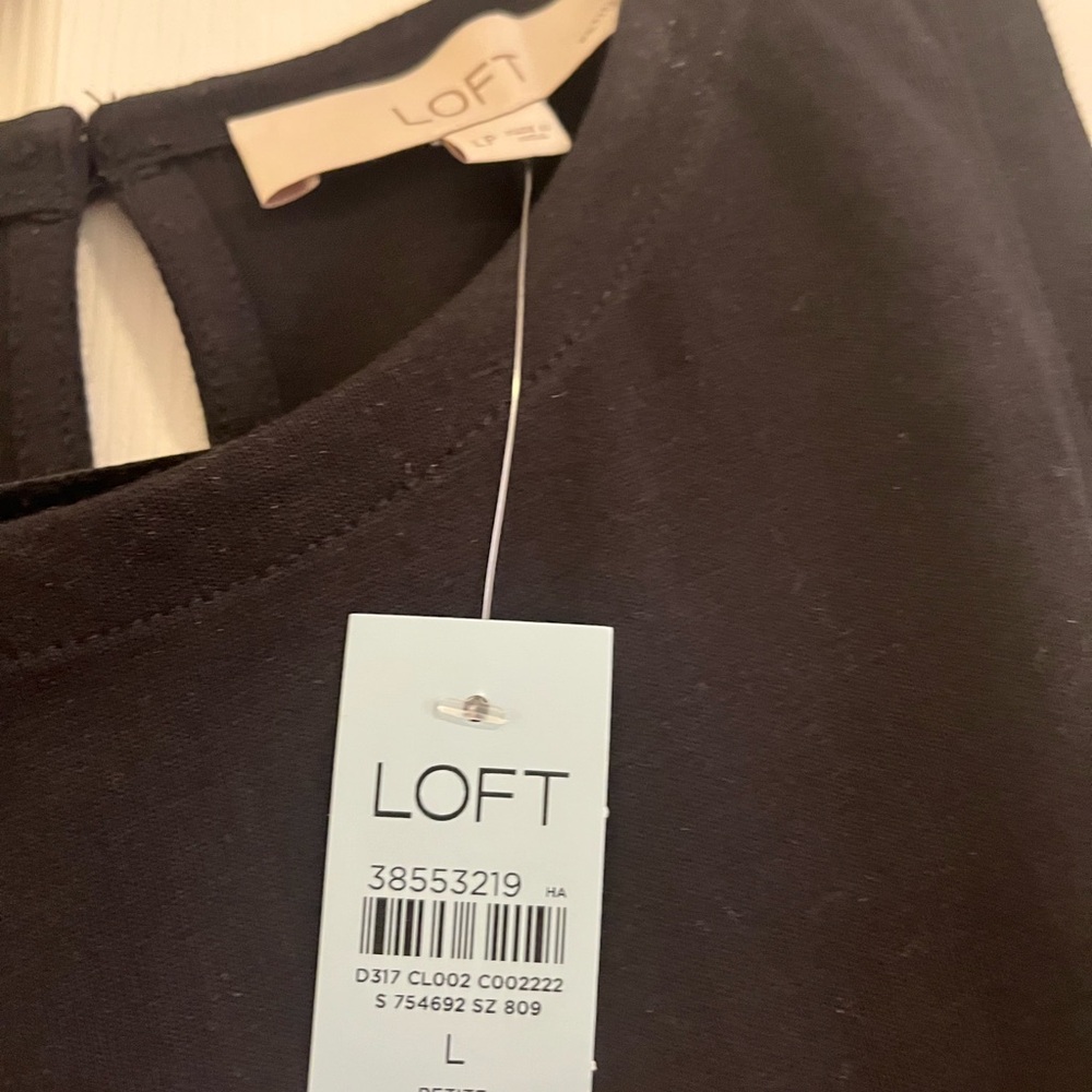 LOFT Charcoal Black Top